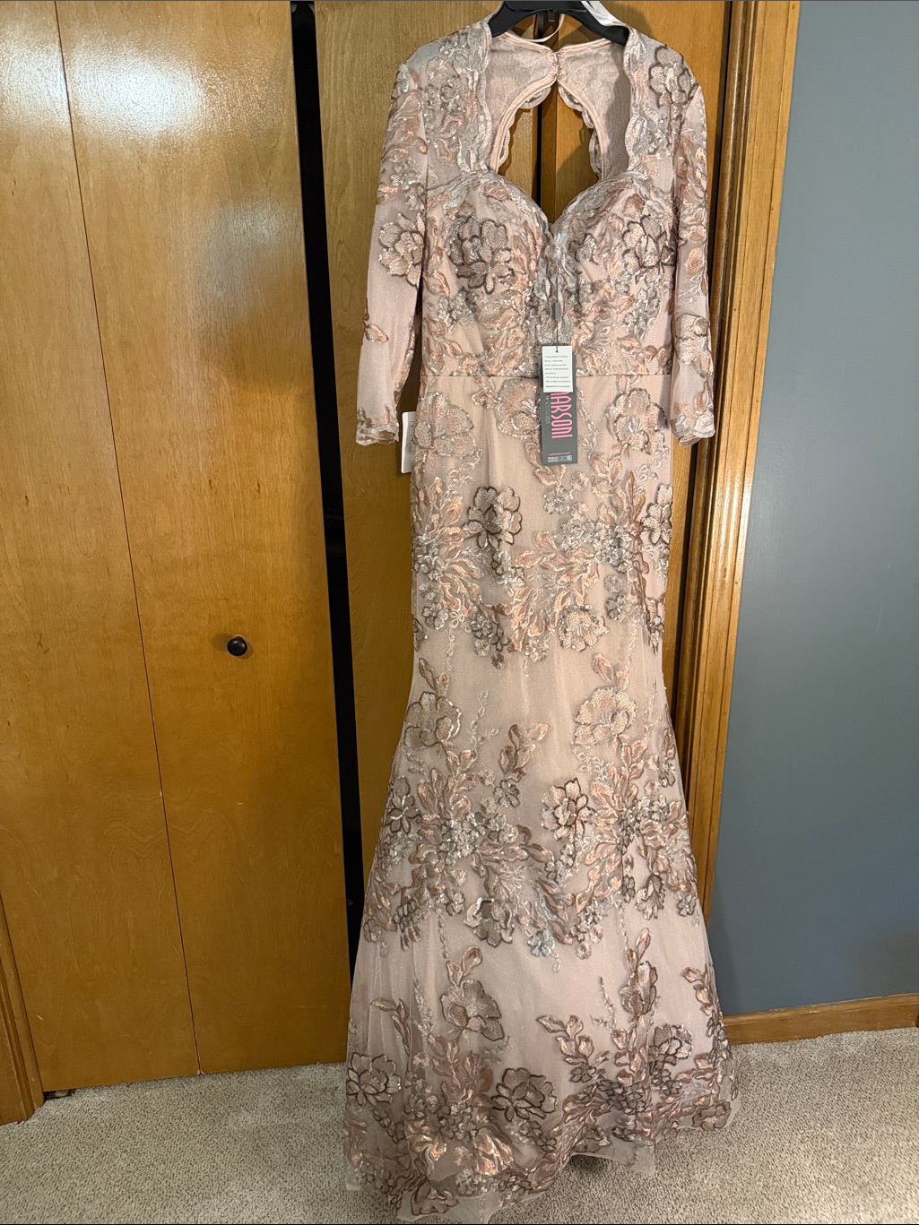 Marsoni Colors Dress M245 Rose Sequin Formal Gown